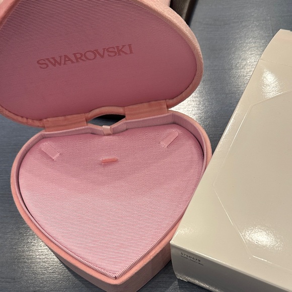 Swarovski Handbags - Swarovski Pink Heart-Shaped JEWELRY Box